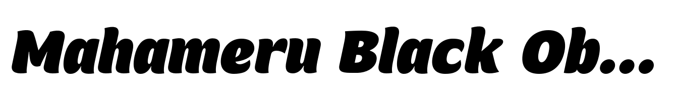 Mahameru Black Oblique
